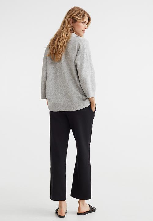 H&M - Mama ankle-length cigarette trousers - black