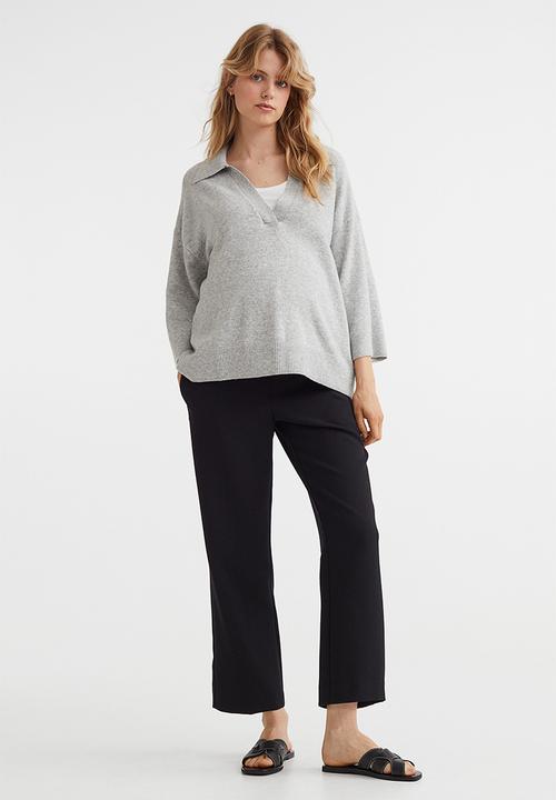 H&M - Mama ankle-length cigarette trousers - black