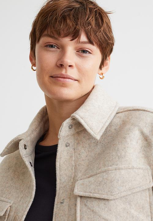H&M - Shacket - light beige marl