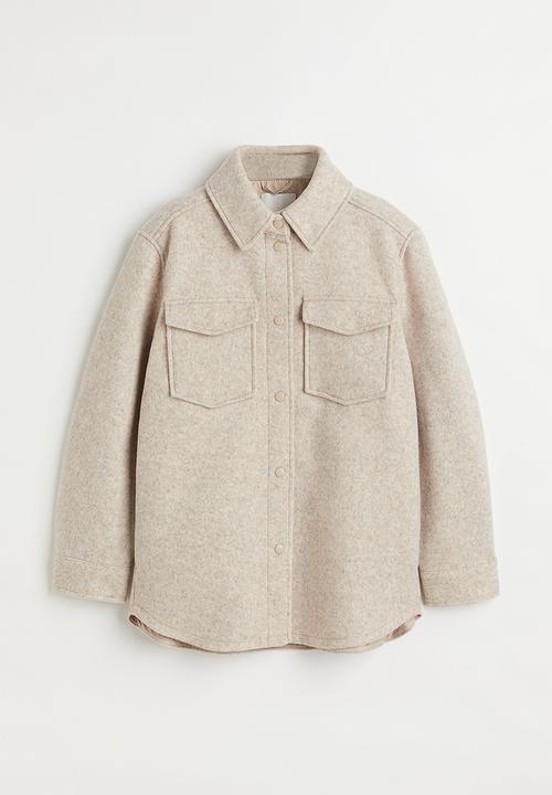 H&M - Shacket - light beige marl