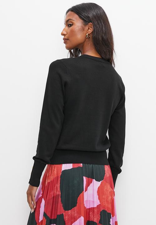 edit - Basic button detail jumper - black