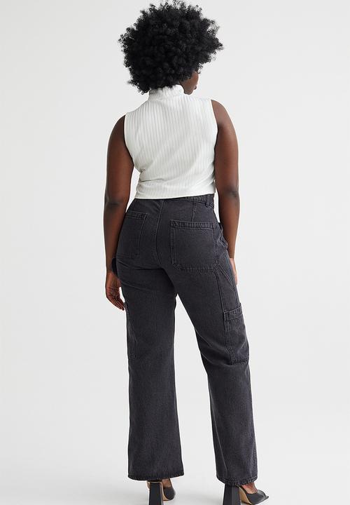 H&M - Wide cargo trousers - dark grey