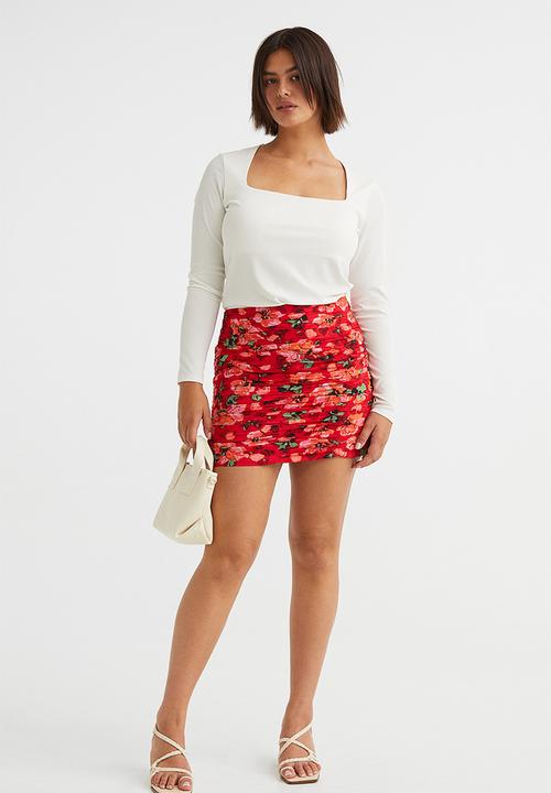 H&M - Long-sleeved jersey top - white 