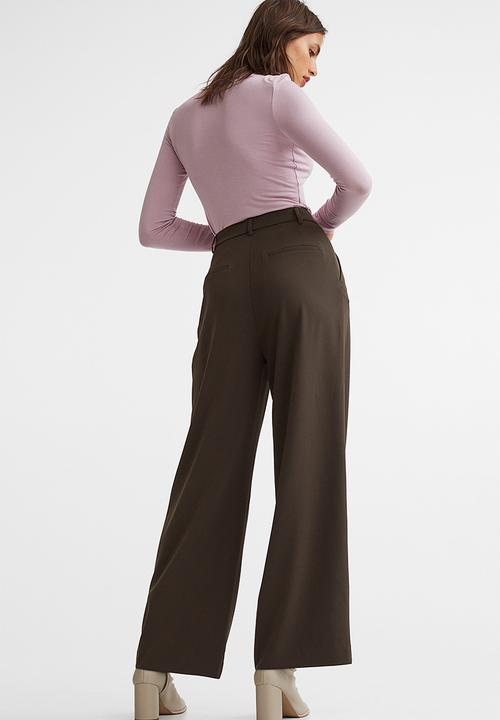 H&M - Wide trousers - dark brown