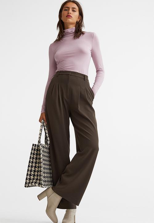 H&M - Wide trousers - dark brown