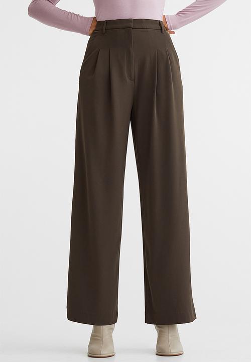 H&M - Wide trousers - dark brown