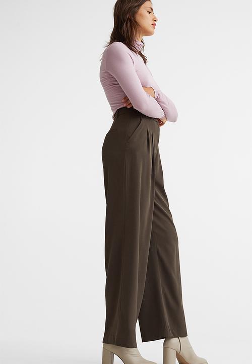 H&M - Wide trousers - dark brown