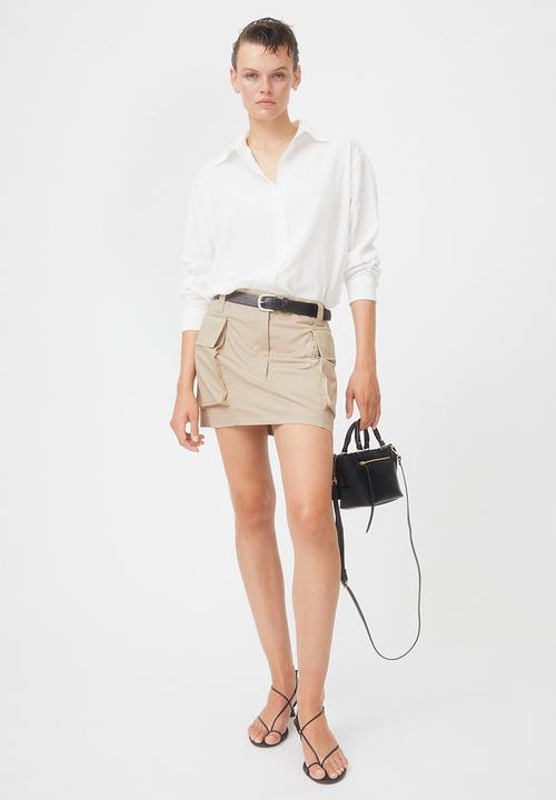 H&M - Crinkled cotton shirt - white
