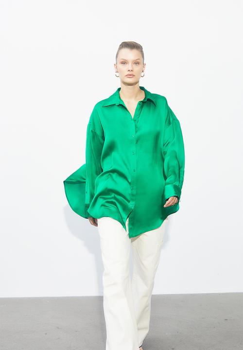 H&M - Oversized blouse - green