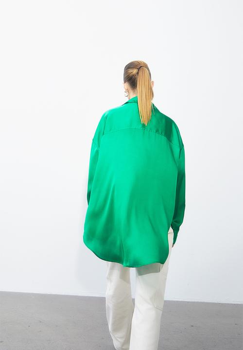 H&M - Oversized blouse - green
