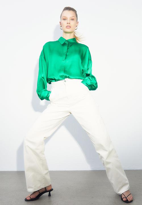 H&M - Oversized blouse - green