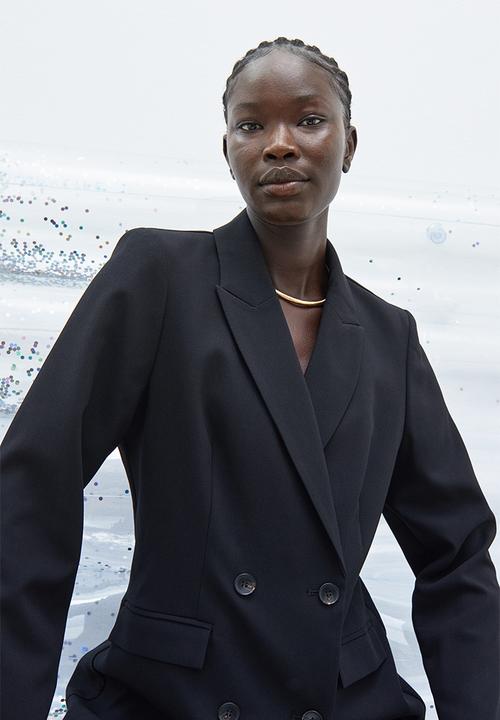 H&M - Double-breasted blazer dress - black