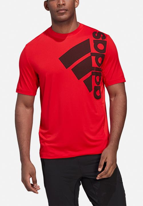adidas Performance - Big badge of sport training tee - vivid red