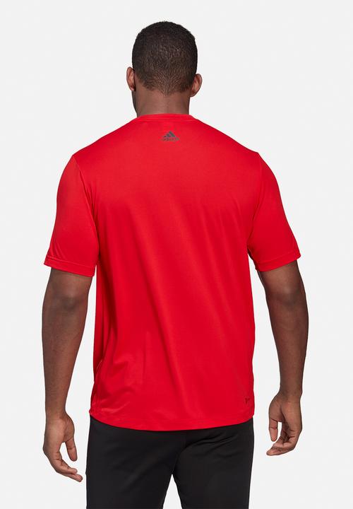 adidas Performance - Big badge of sport training tee - vivid red