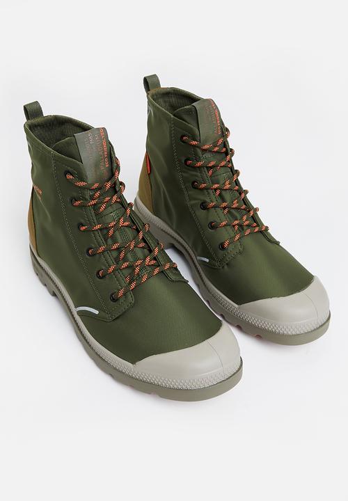 Palladium - Pampa lite recycle wp - olive night/butternut