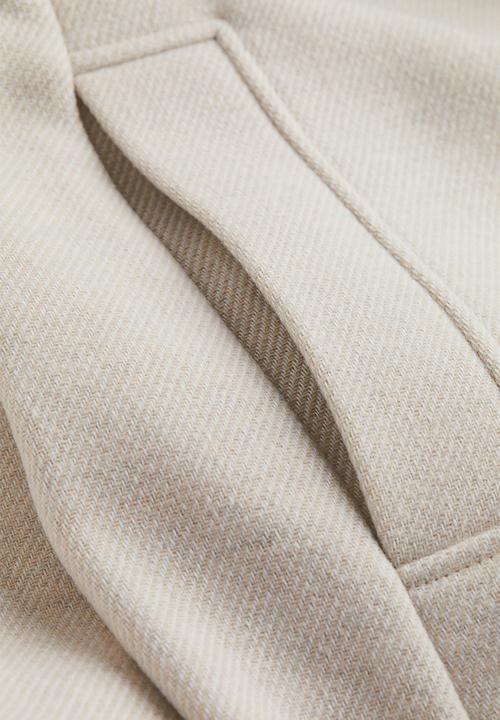 H&M - Tie-belt coat - light greige