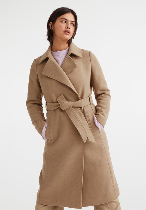 H&M - Tie-belt coat - beige