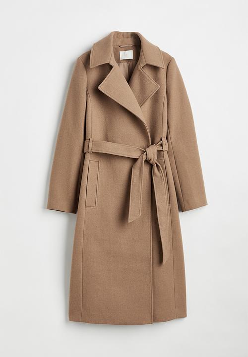 H&M - Tie-belt coat - beige