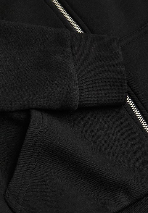 H&M - Zip-through hoodie - black