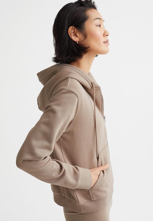 H&M - Zip-through hoodie - beige