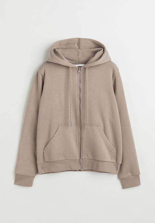 H&M - Zip-through hoodie - beige