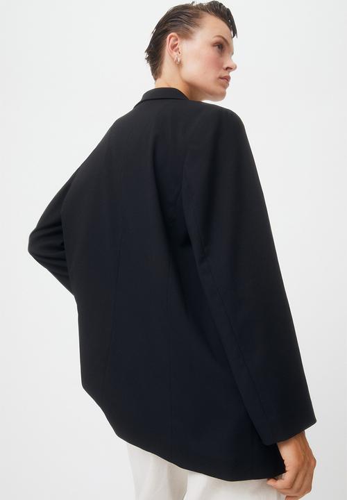 H&M - Double-breasted jacket - black