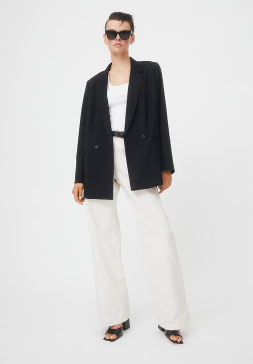H&M - Double-breasted jacket - black