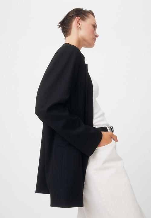 H&M - Double-breasted jacket - black