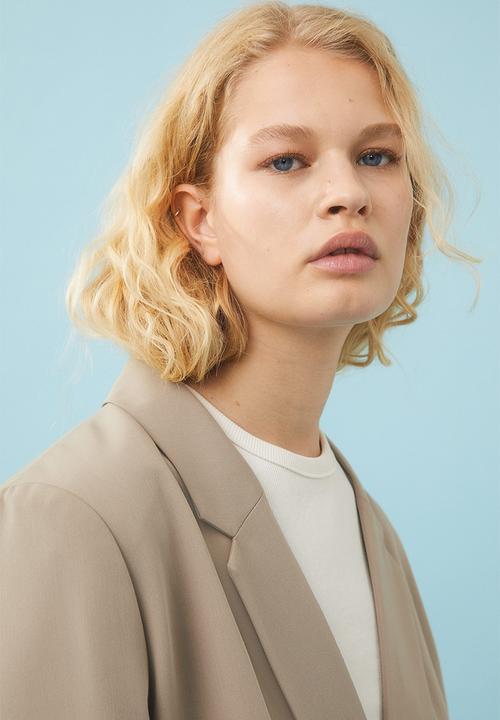 H&M - Double-breasted jacket - greige