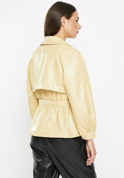 dailyfriday - Pu trench coat - tan