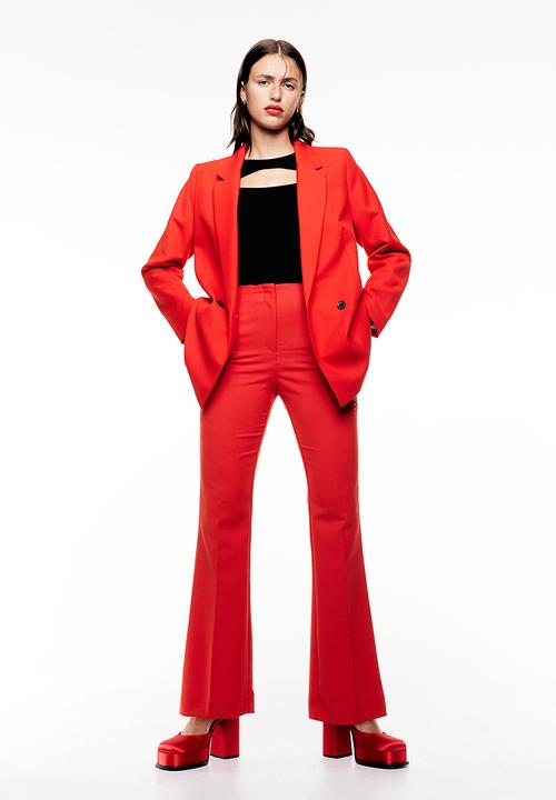 H&M - Double-breasted jacket - bright red