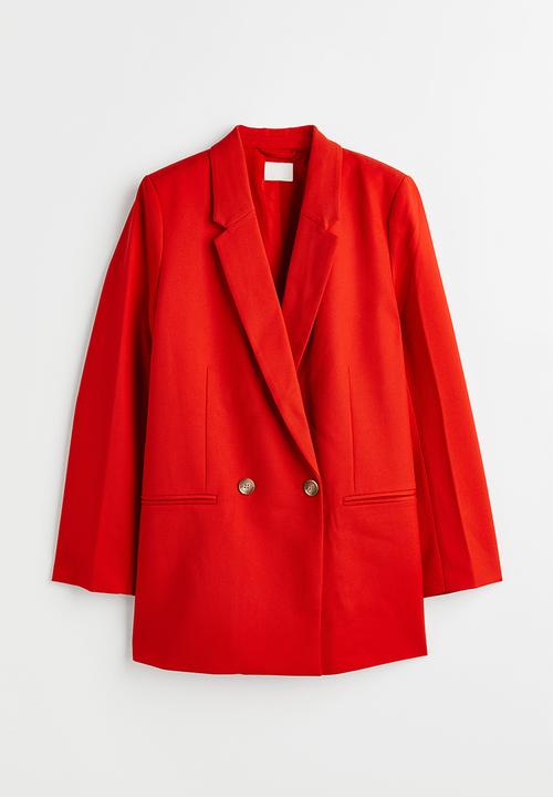 H&M - Double-breasted jacket - bright red