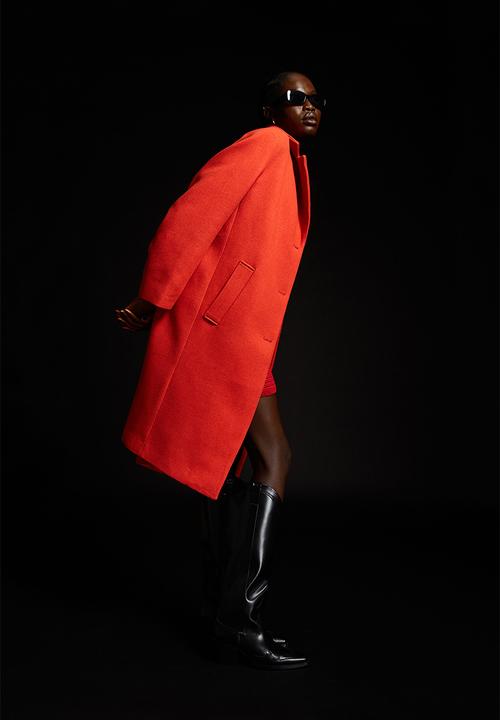 H&M - Single-breasted coat - orange