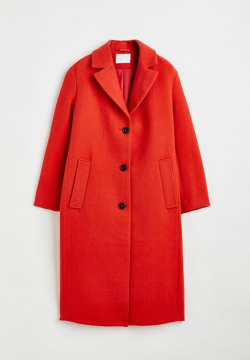H&M - Single-breasted coat - orange