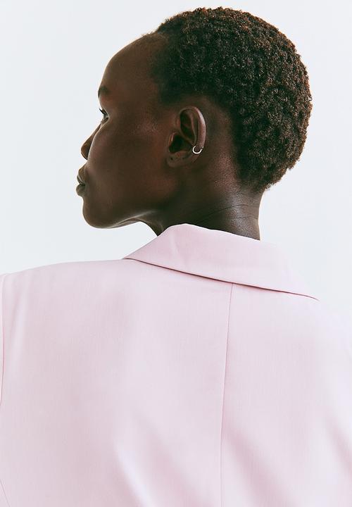 H&M - Double-breasted jacket - light pink