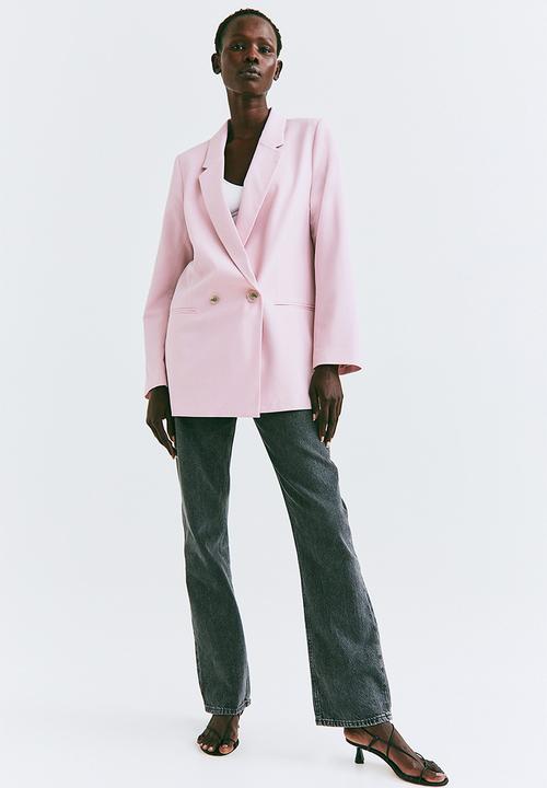 H&M - Double-breasted jacket - light pink