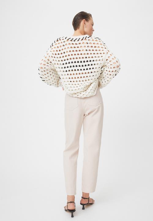H&M - High waist twill trousers - beige