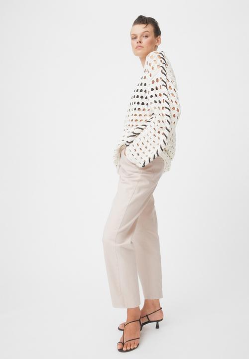 H&M - High waist twill trousers - beige