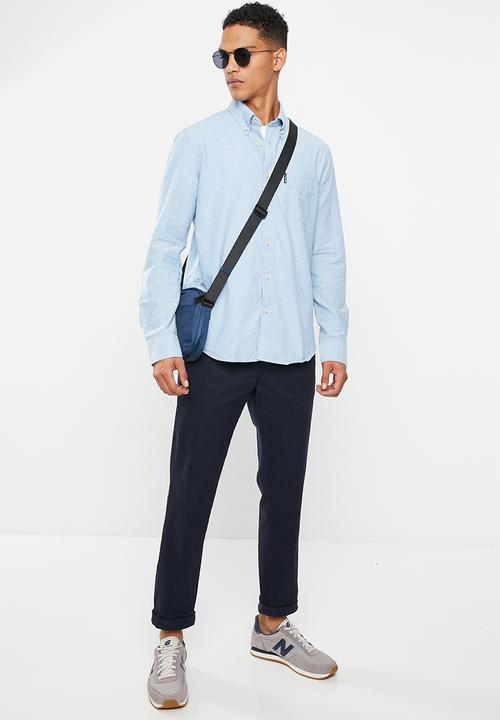 Ben Sherman - Cotton oxford shirt - pale blue