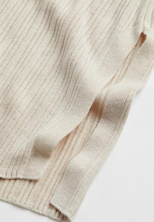 H&M - Ribbed jumper - light beige 