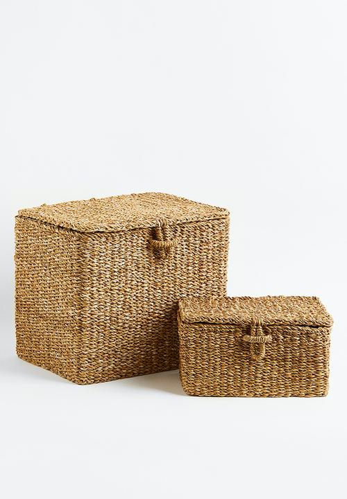 H&M - Lidded storage basket - beigeDNU