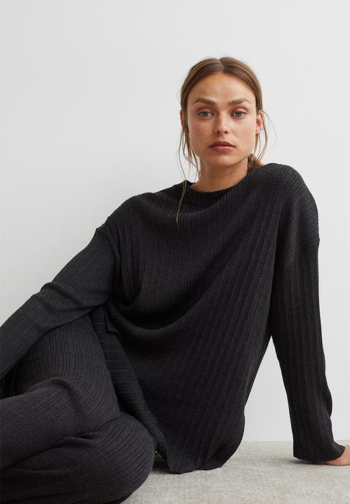 H&M - Ribbed jumper - dark grey