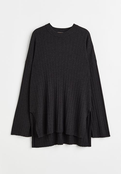 H&M - Ribbed jumper - dark grey