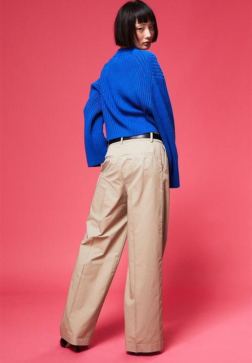 H&M - Cotton twill chinos - beige