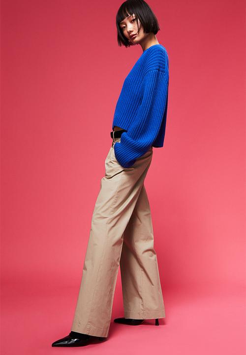 H&M - Cotton twill chinos - beige