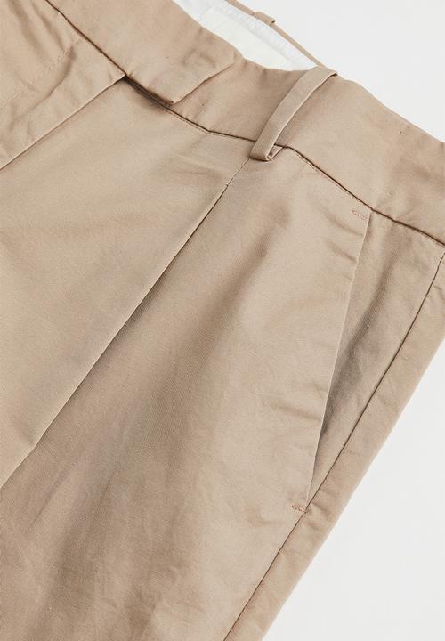 H&M - Cotton twill chinos - beige