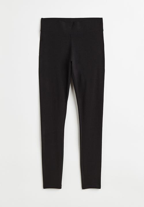 H&M - Cotton leggings - black