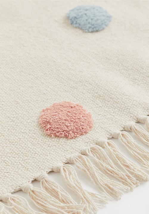 H&M - Tufted-pattern cotton rug - beige/multi