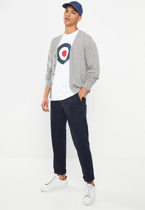 Ben Sherman - BIG TARGET TEE - WHITE