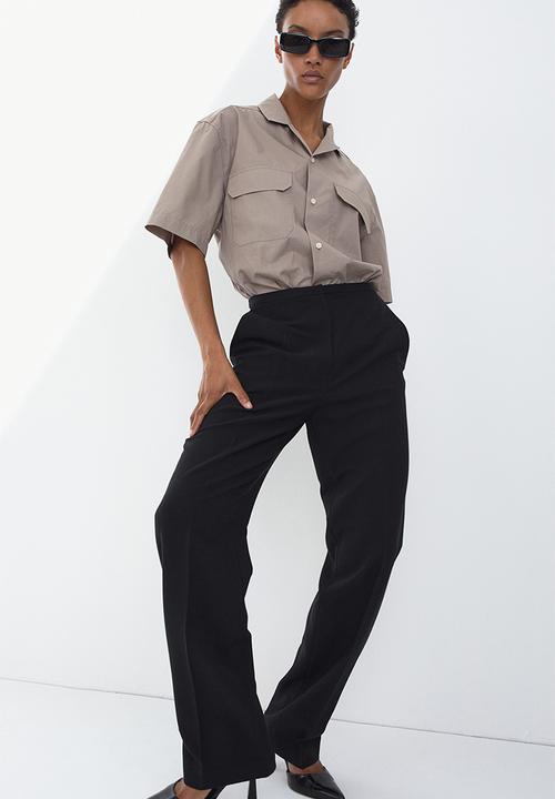 H&M - Straight trousers - black